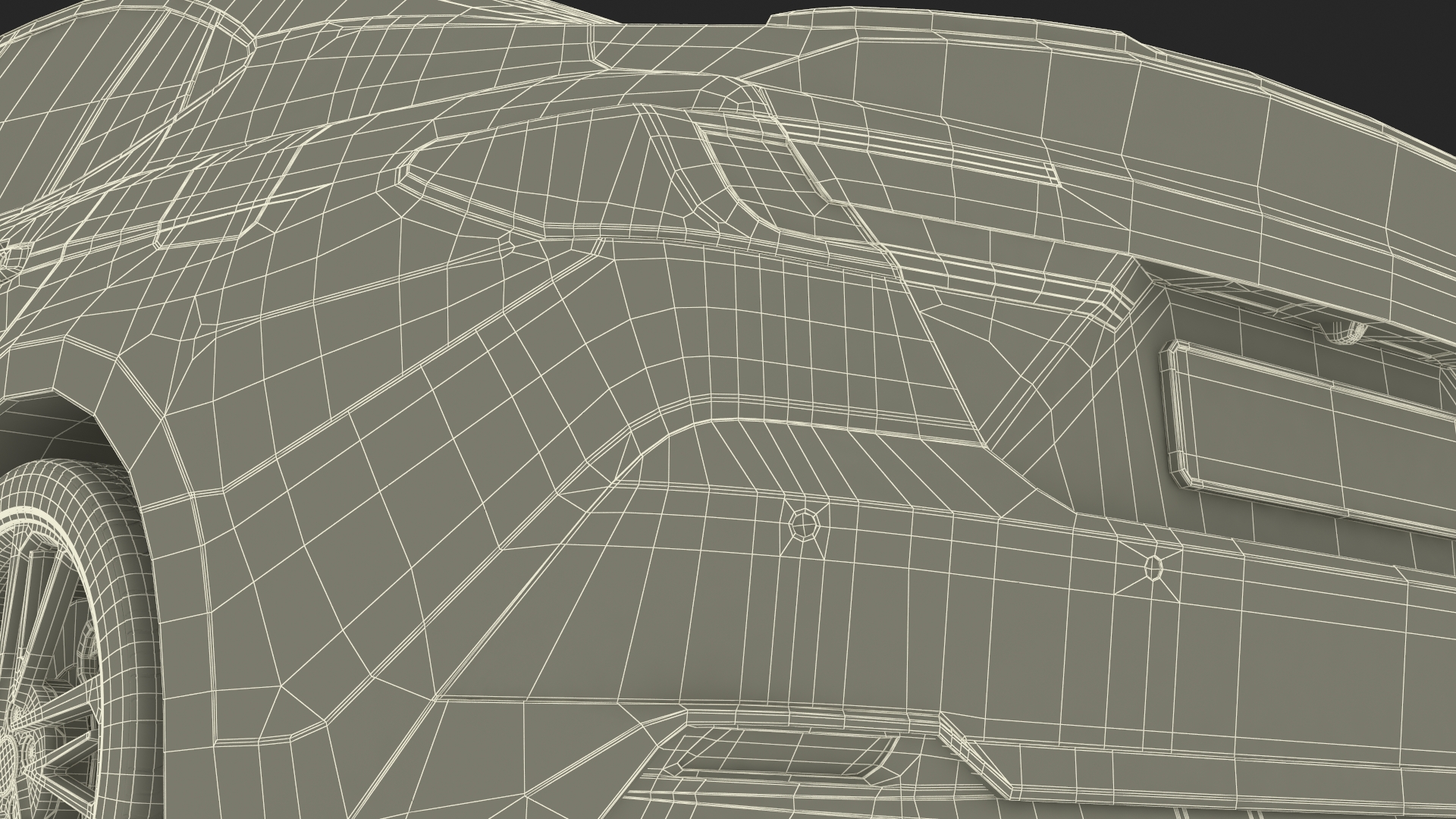 3D 2025 Sedan White