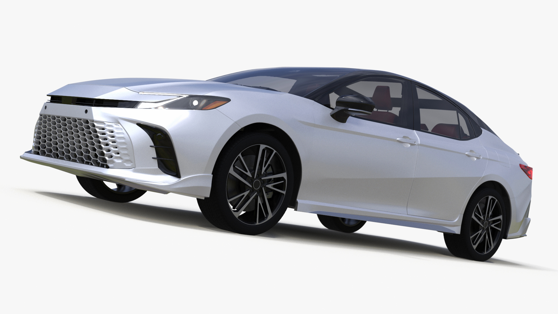 3D 2025 Sedan White
