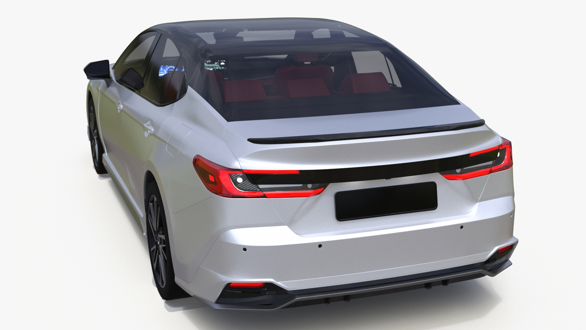 3D 2025 Sedan White