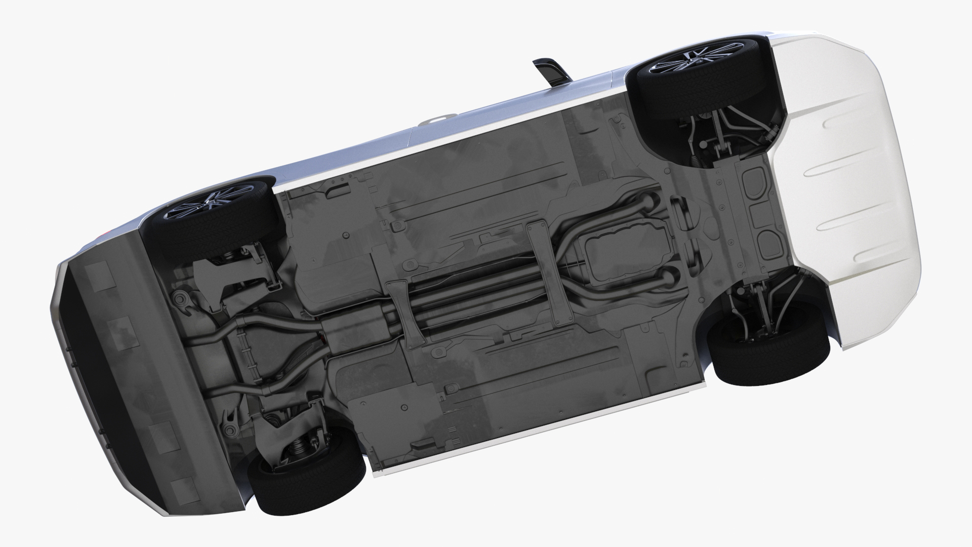 3D 2025 Sedan White