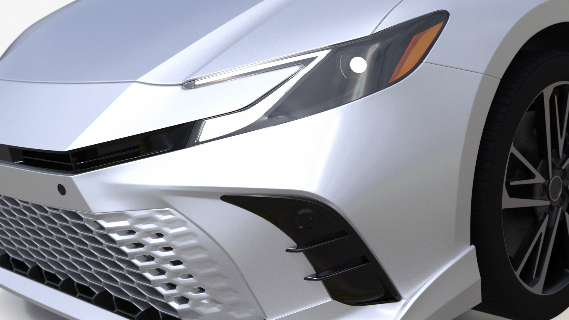 3D 2025 Sedan White