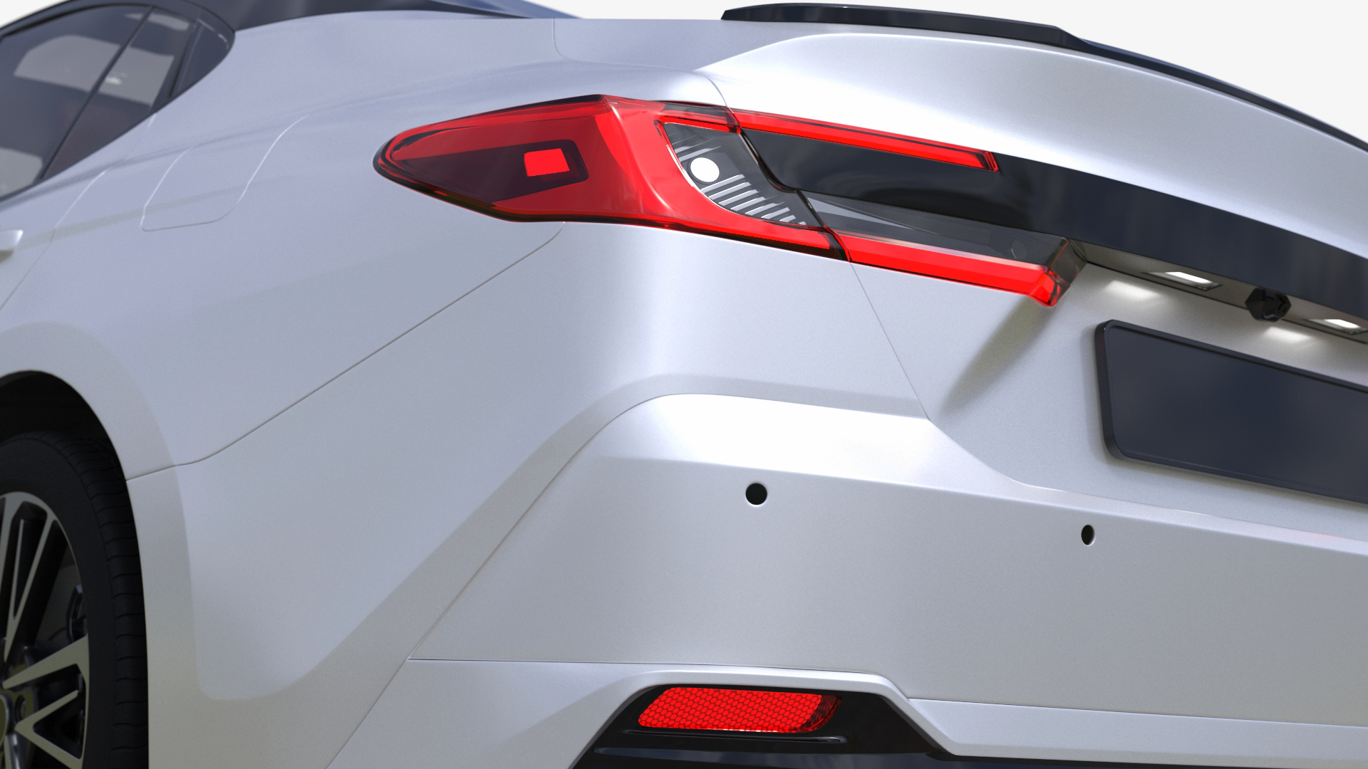 3D 2025 Sedan White