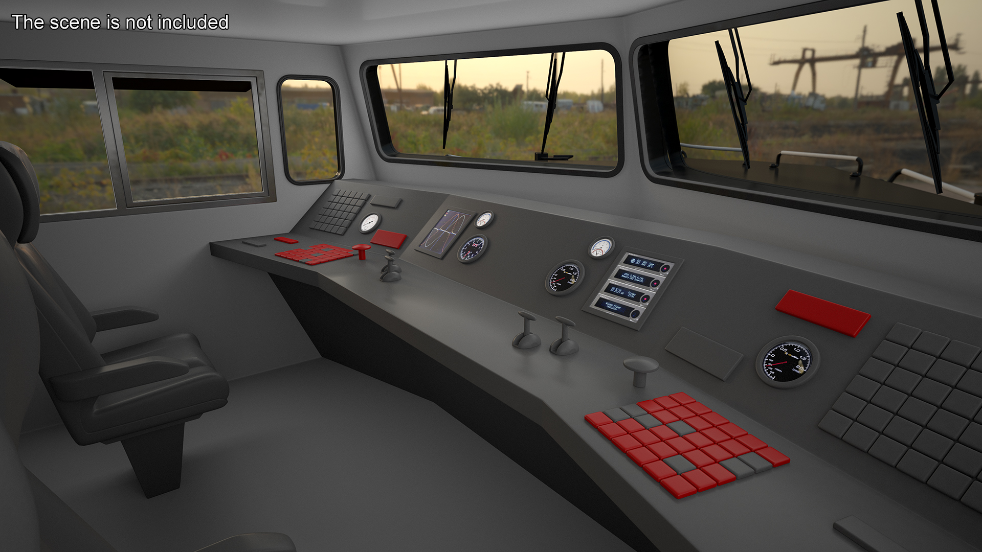 3D Locomotive with Car Transporter Loaded model