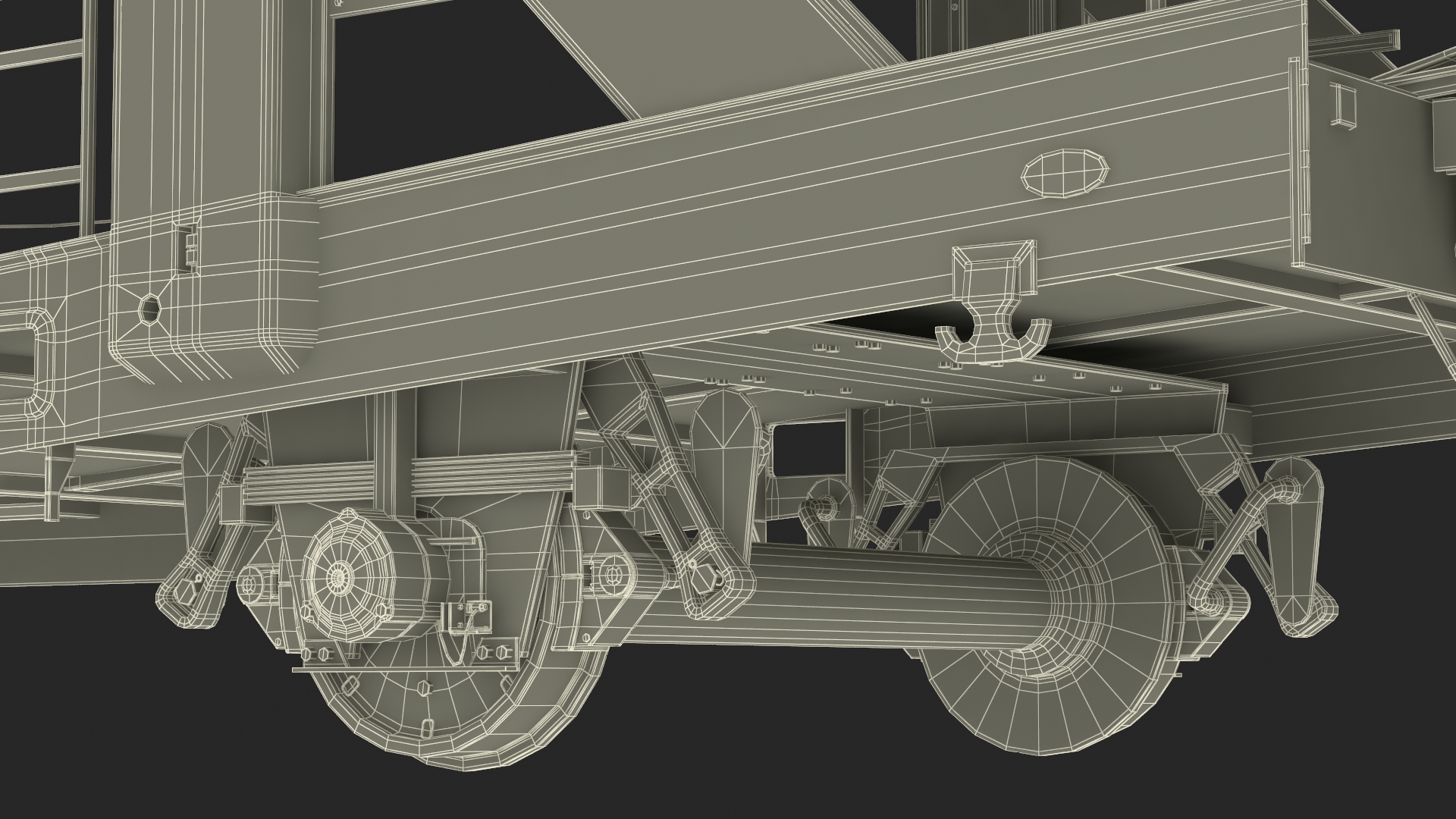 3D Locomotive with Car Transporter Loaded model