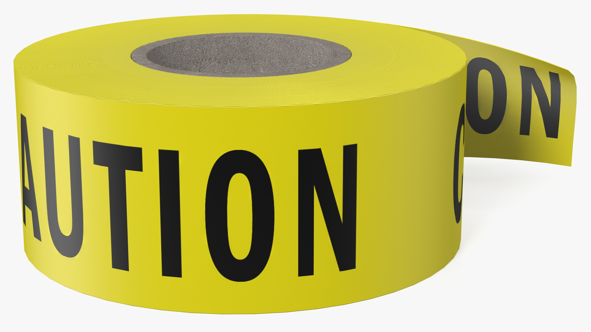 Yellow Caution Tape Roll 3D model
