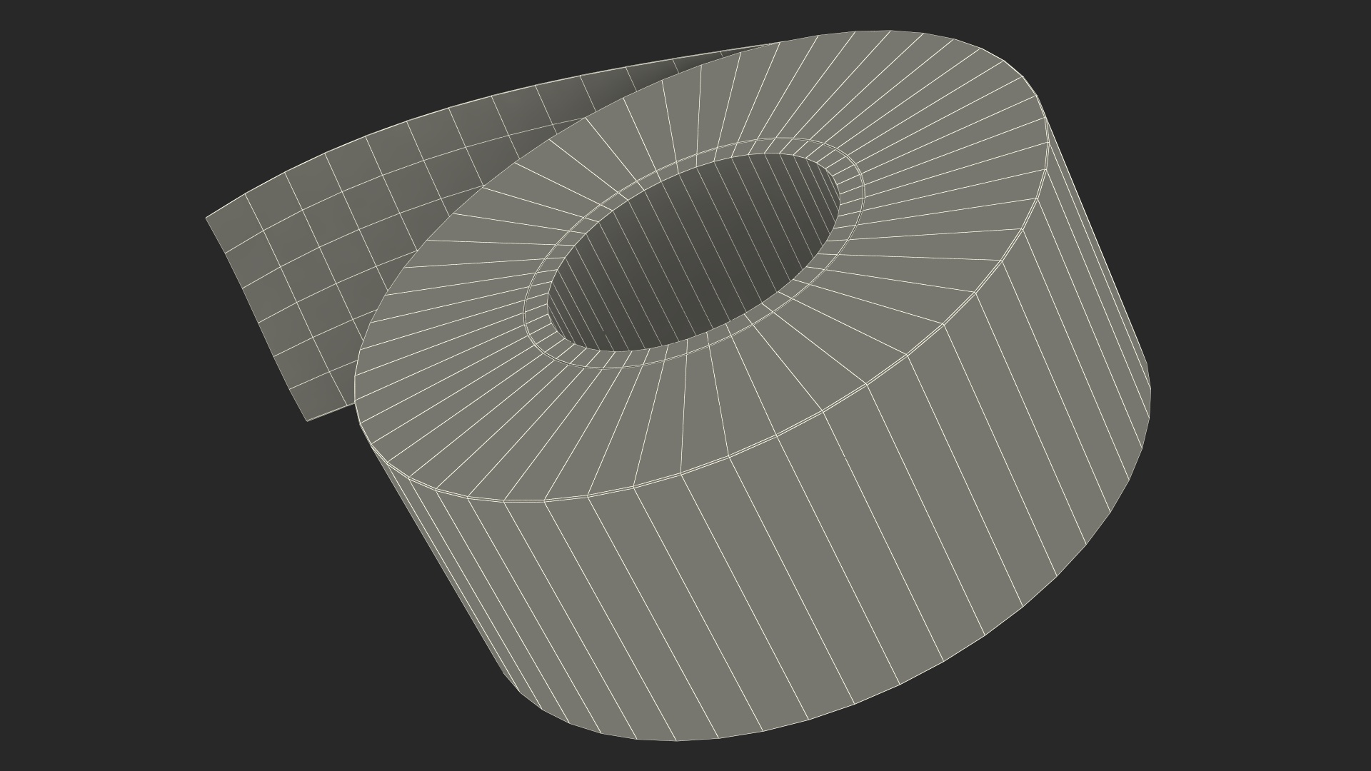 Yellow Caution Tape Roll 3D model