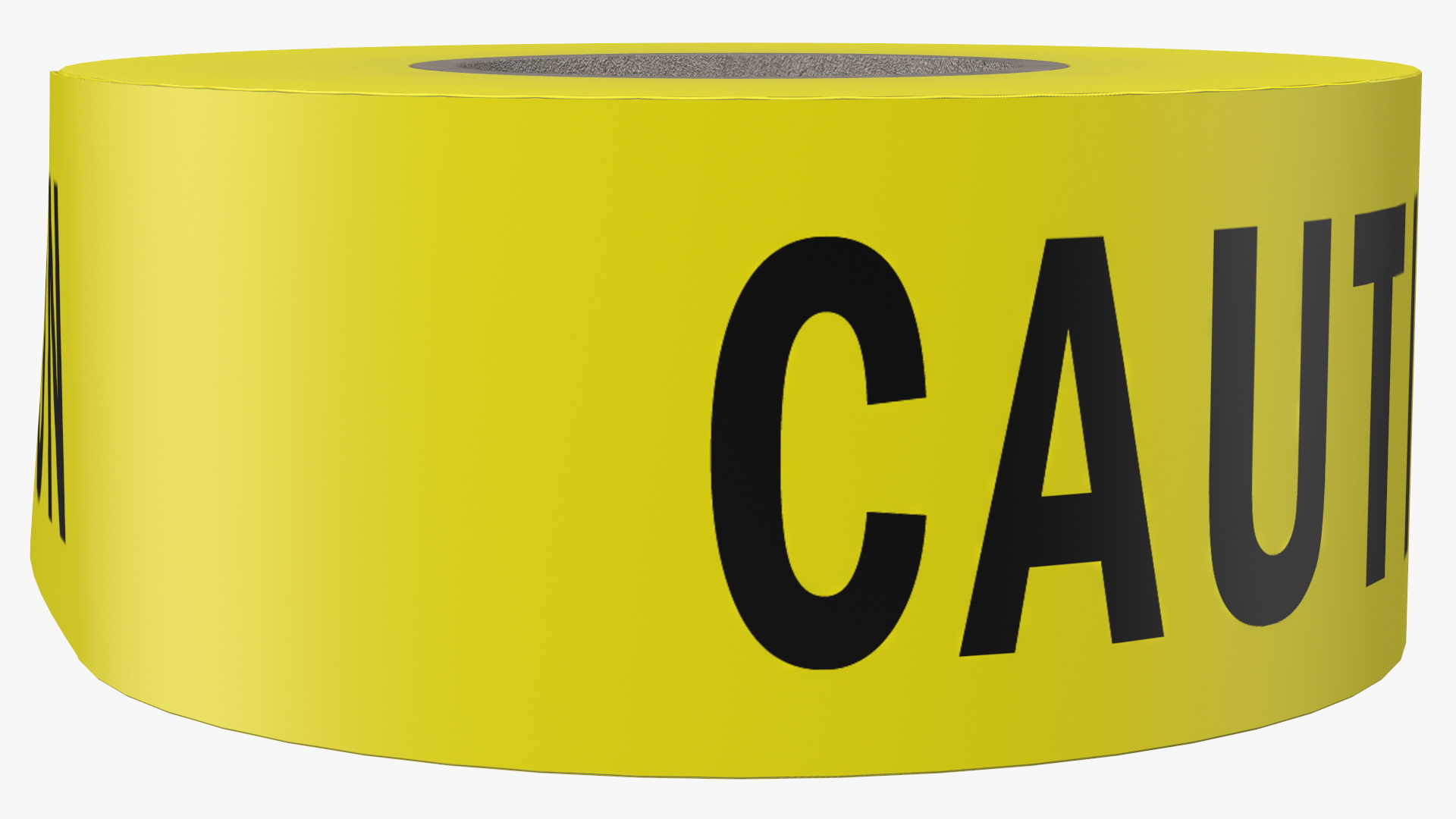 Yellow Caution Tape Roll 3D model
