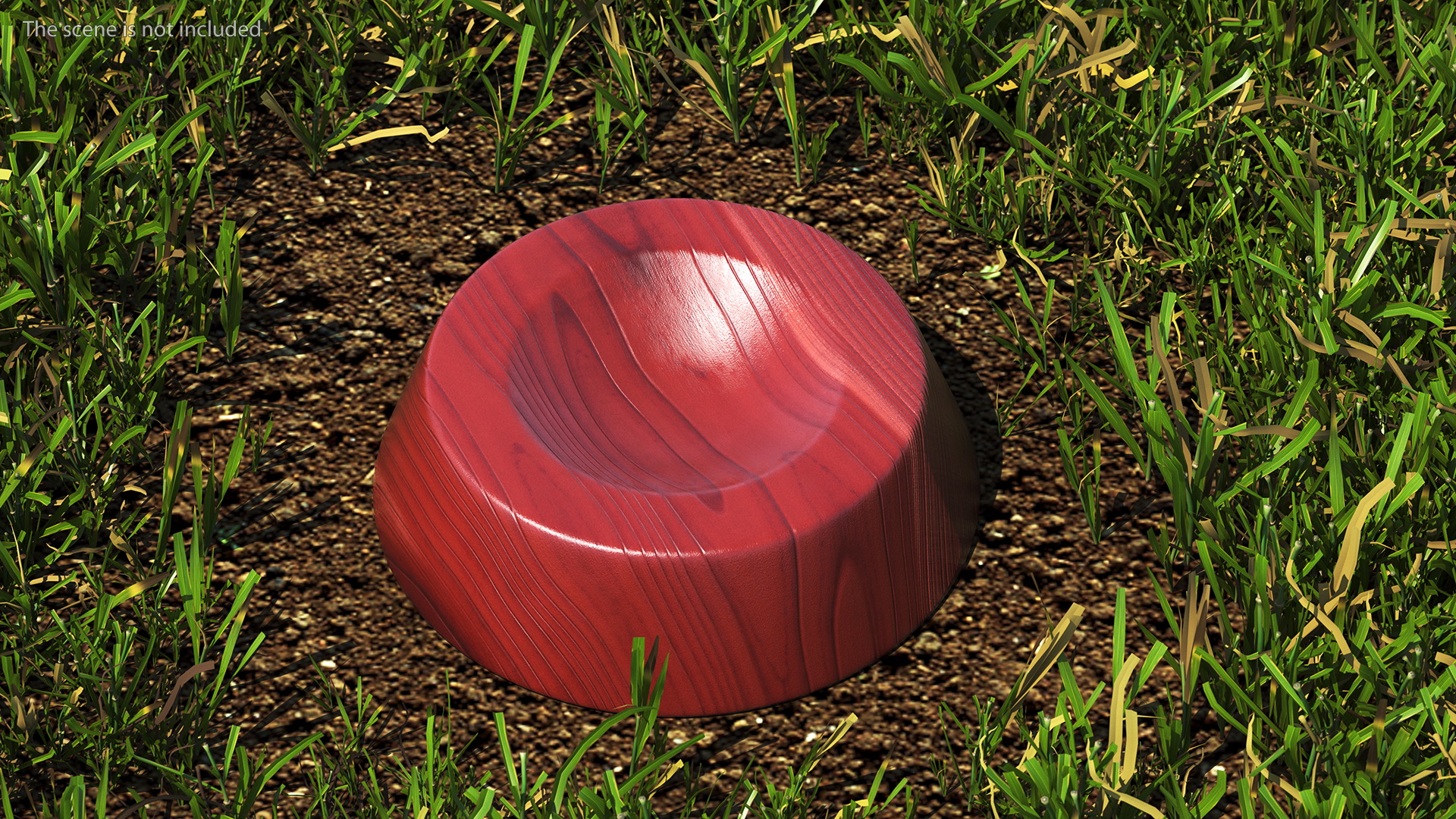 3D Vintage Leather Rugby Ball on Kicking Tee