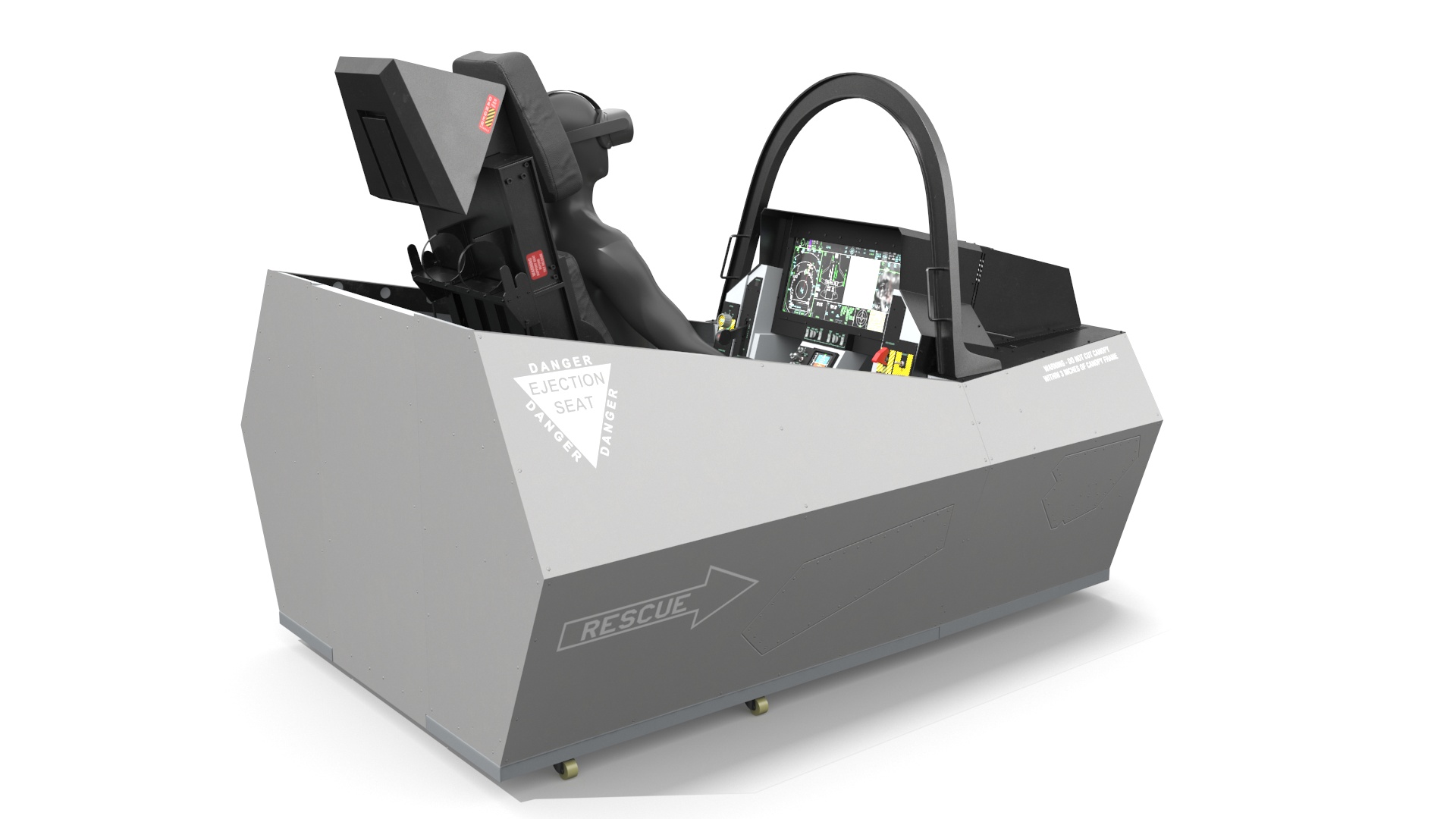 3D F-35 Cockpit Simulator with Mannequin in VR model
