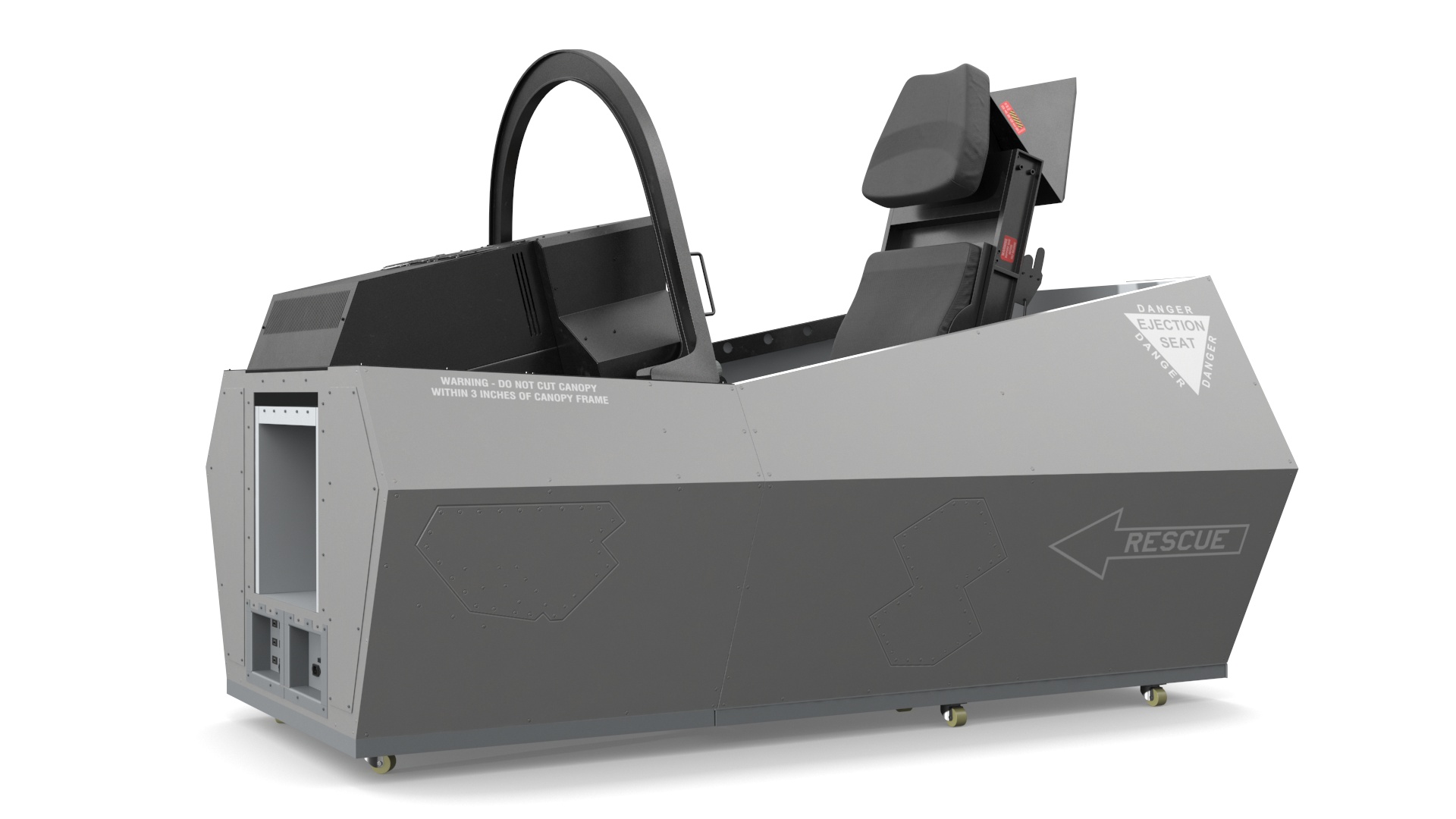 3D F-35 Cockpit Simulator with Mannequin in VR model