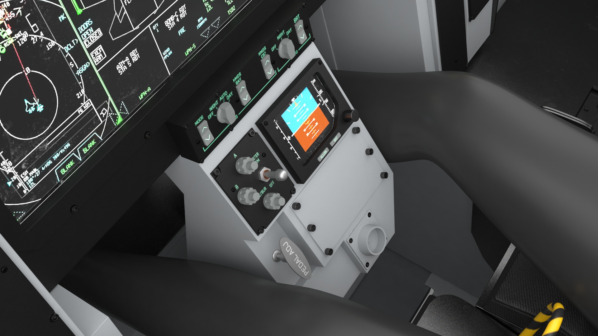 3D F-35 Cockpit Simulator with Mannequin in VR model