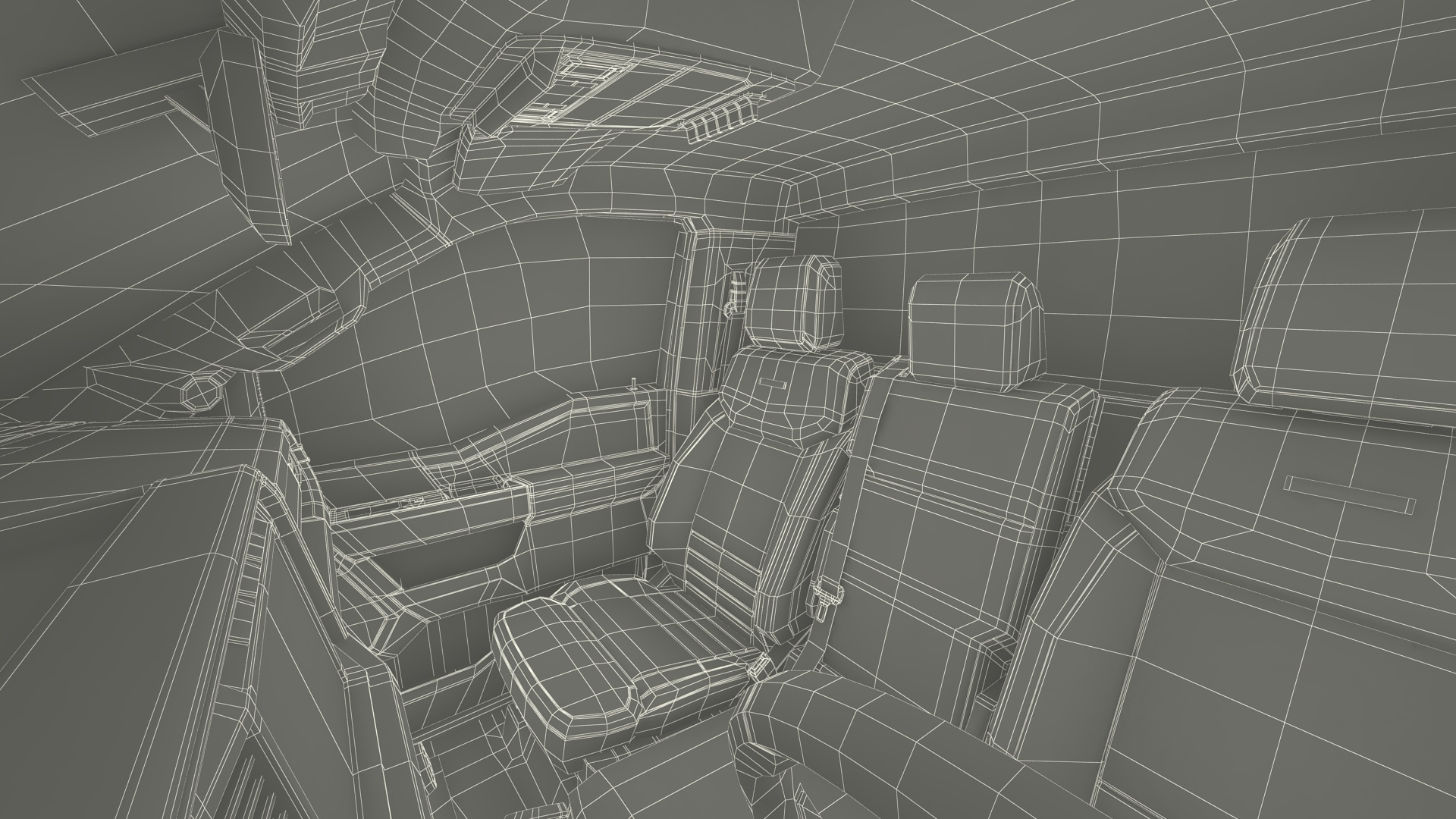 3D Two Doors Chassis Cab Black Rigged for Maya model
