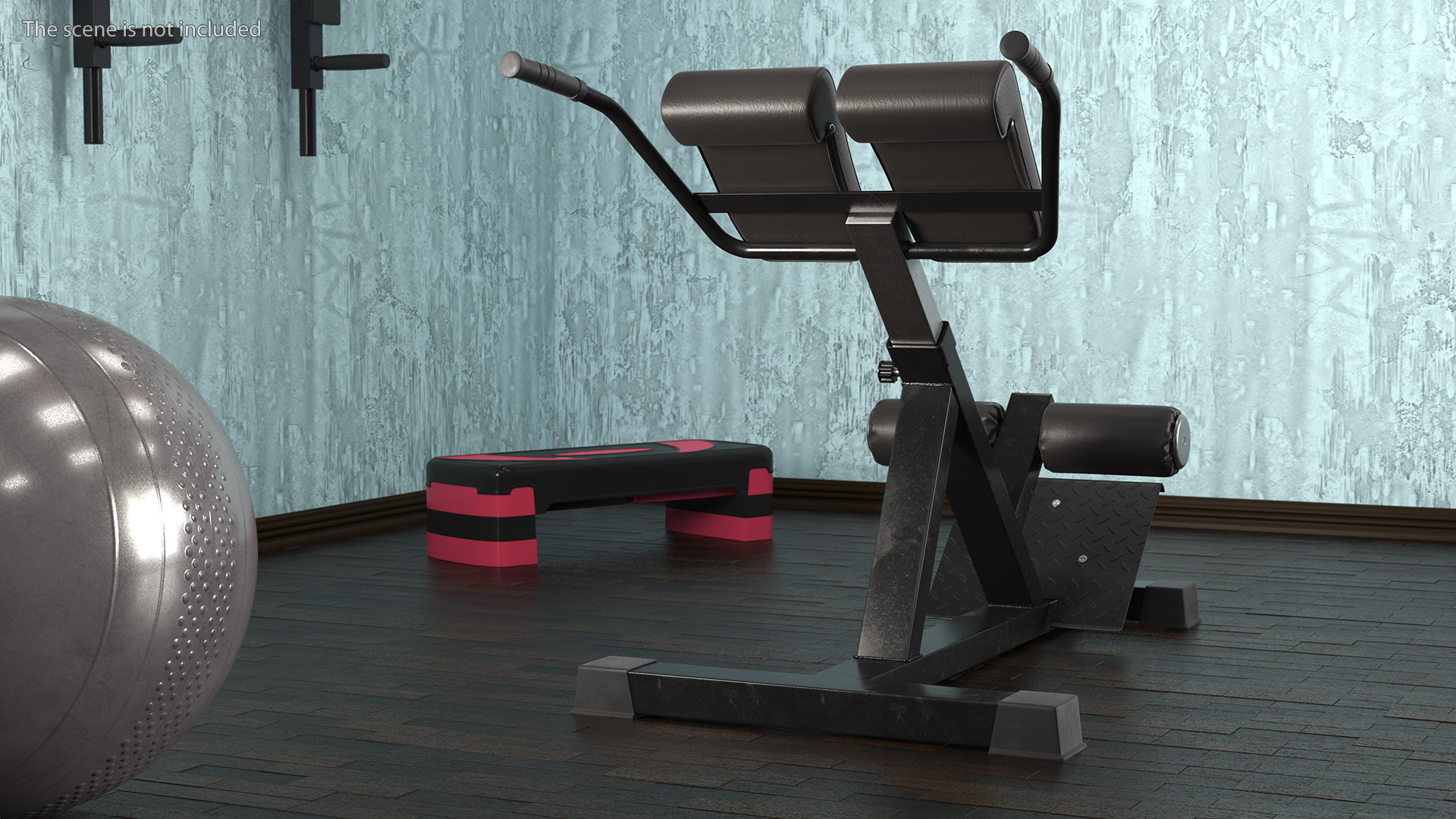 3D Hyperextension Bench Black