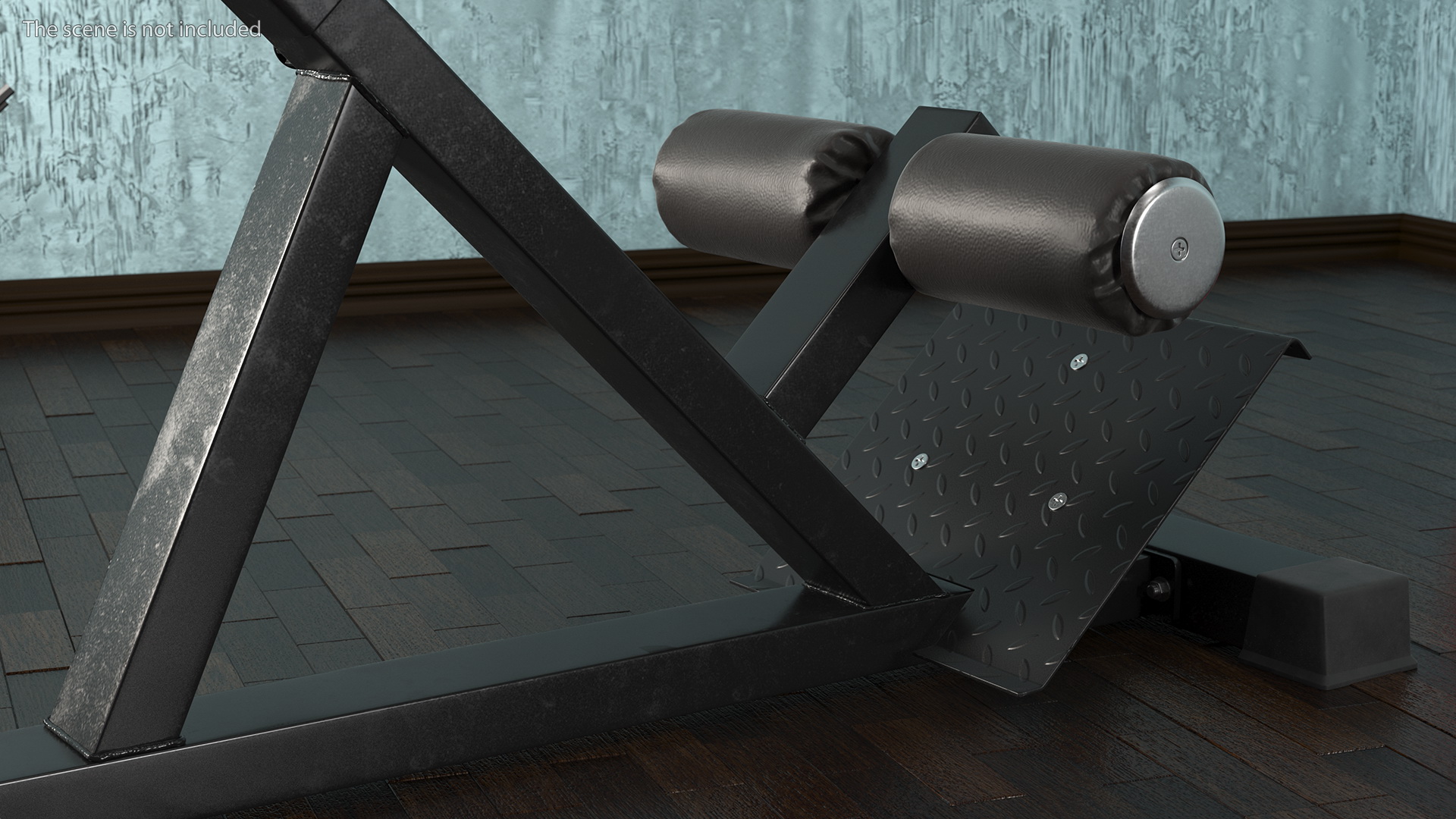 3D Hyperextension Bench Black