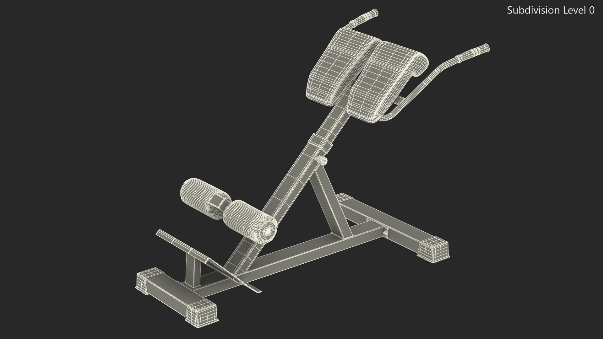 3D Hyperextension Bench Black