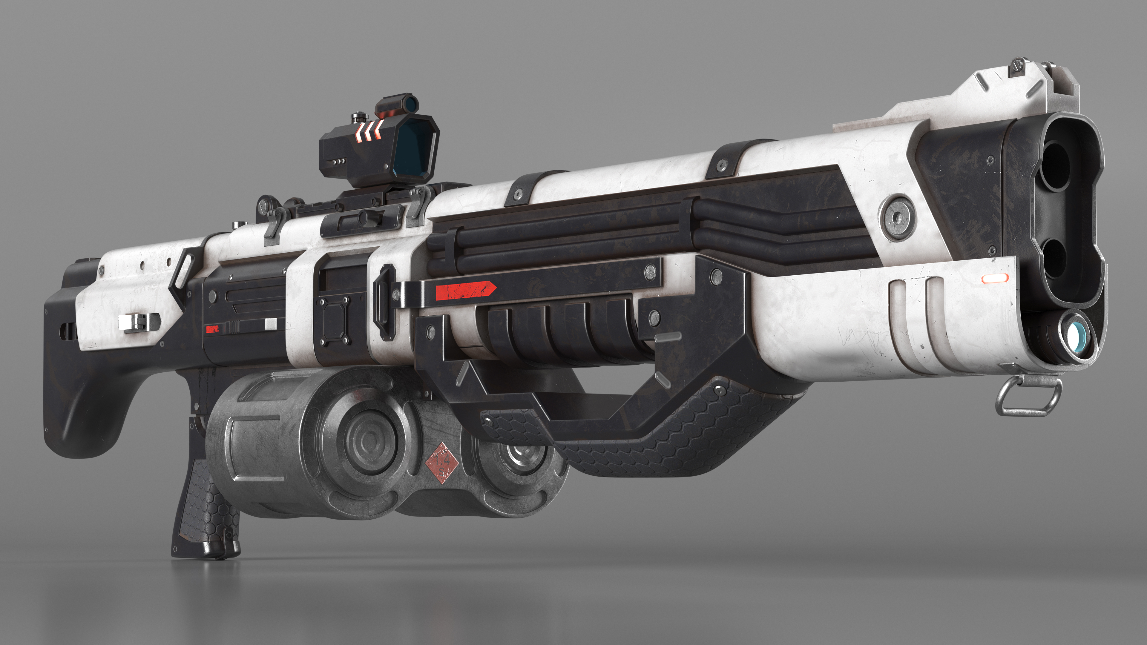 Futuristic Machine Gun 3D