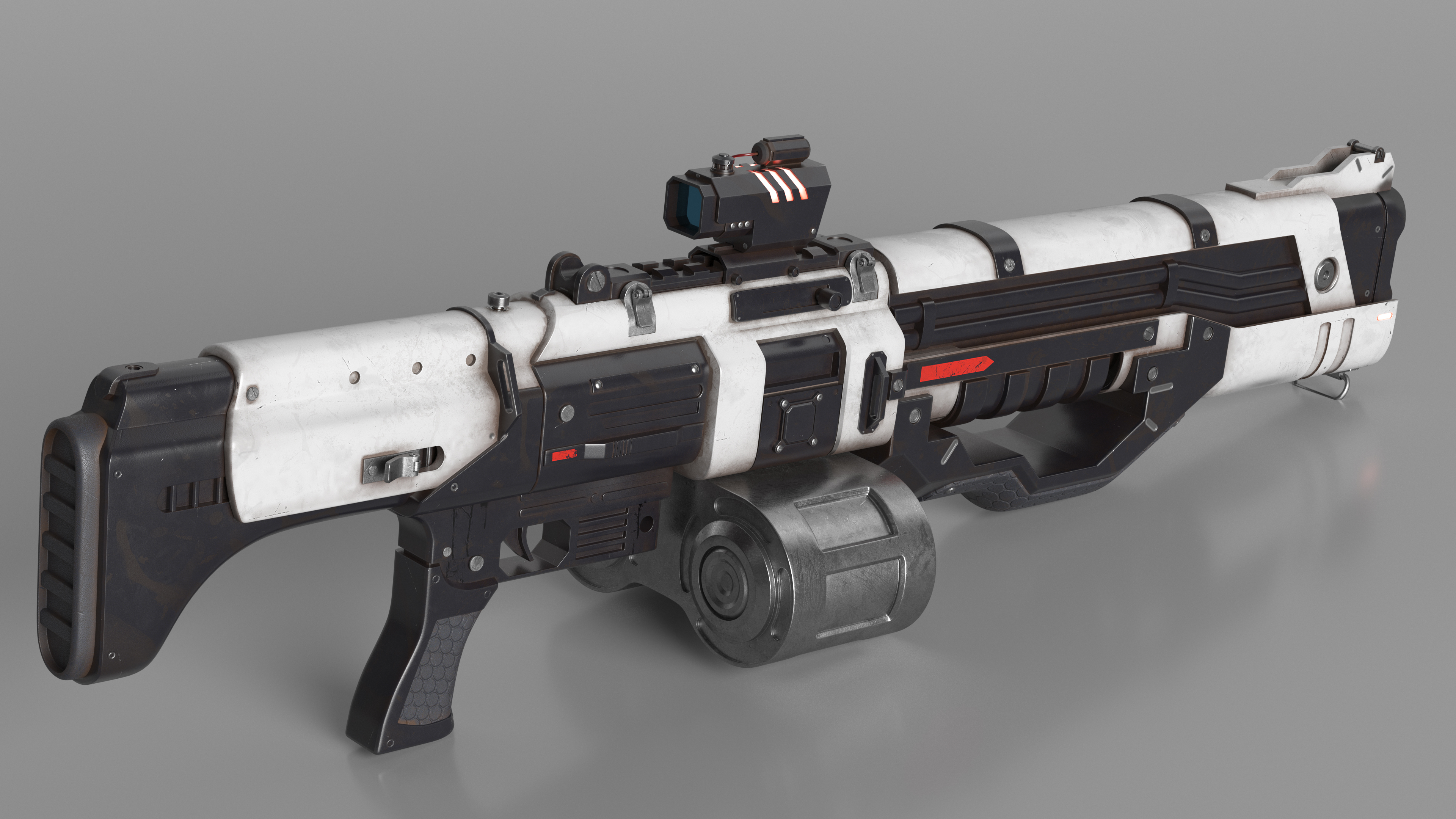 Futuristic Machine Gun 3D