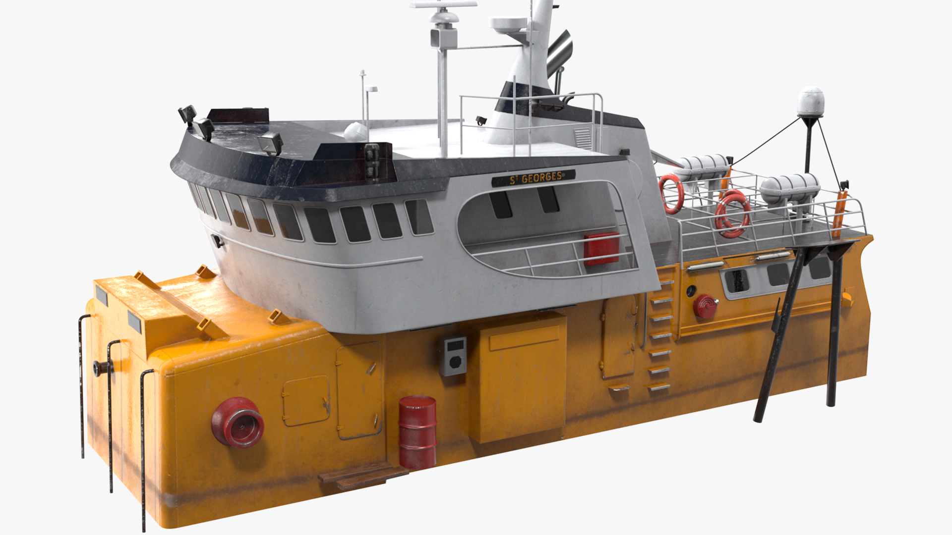 3D Fishing Boat Cabin model