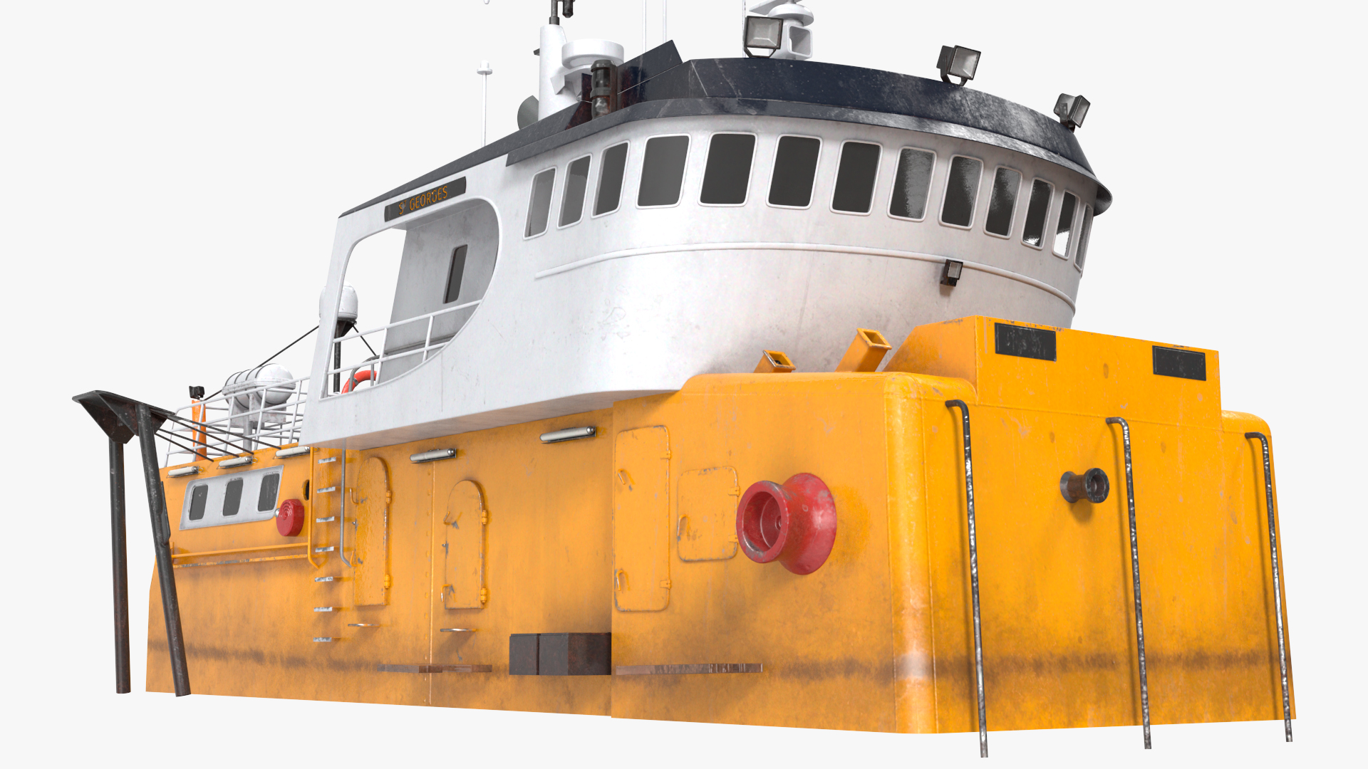 3D Fishing Boat Cabin model