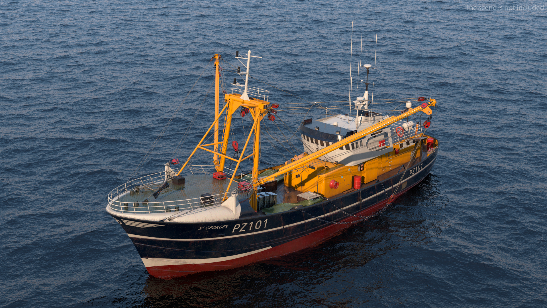 3D Fishing Boat Cabin model