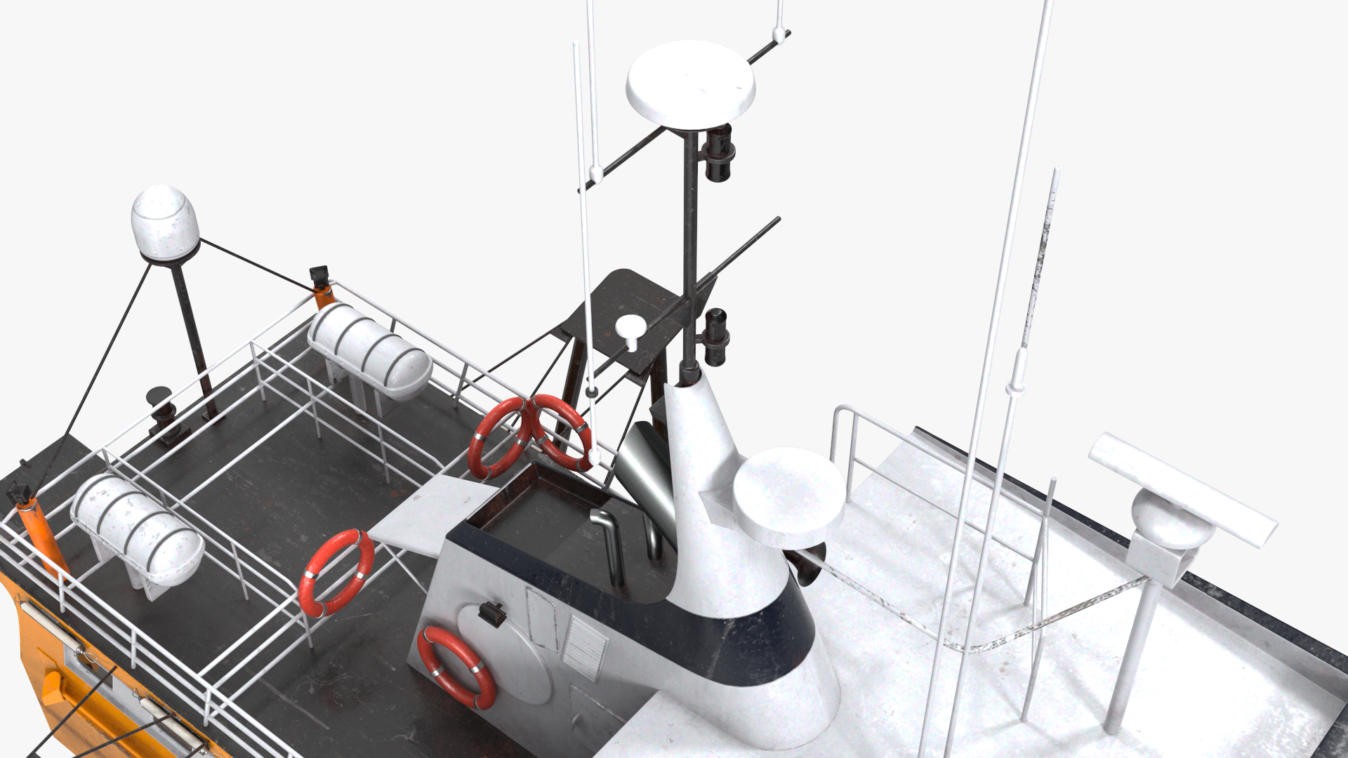 3D Fishing Boat Cabin model