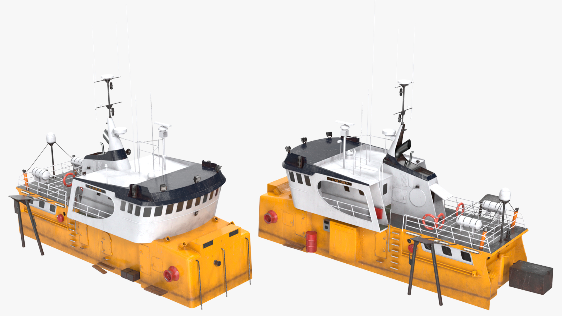 3D Fishing Boat Cabin model