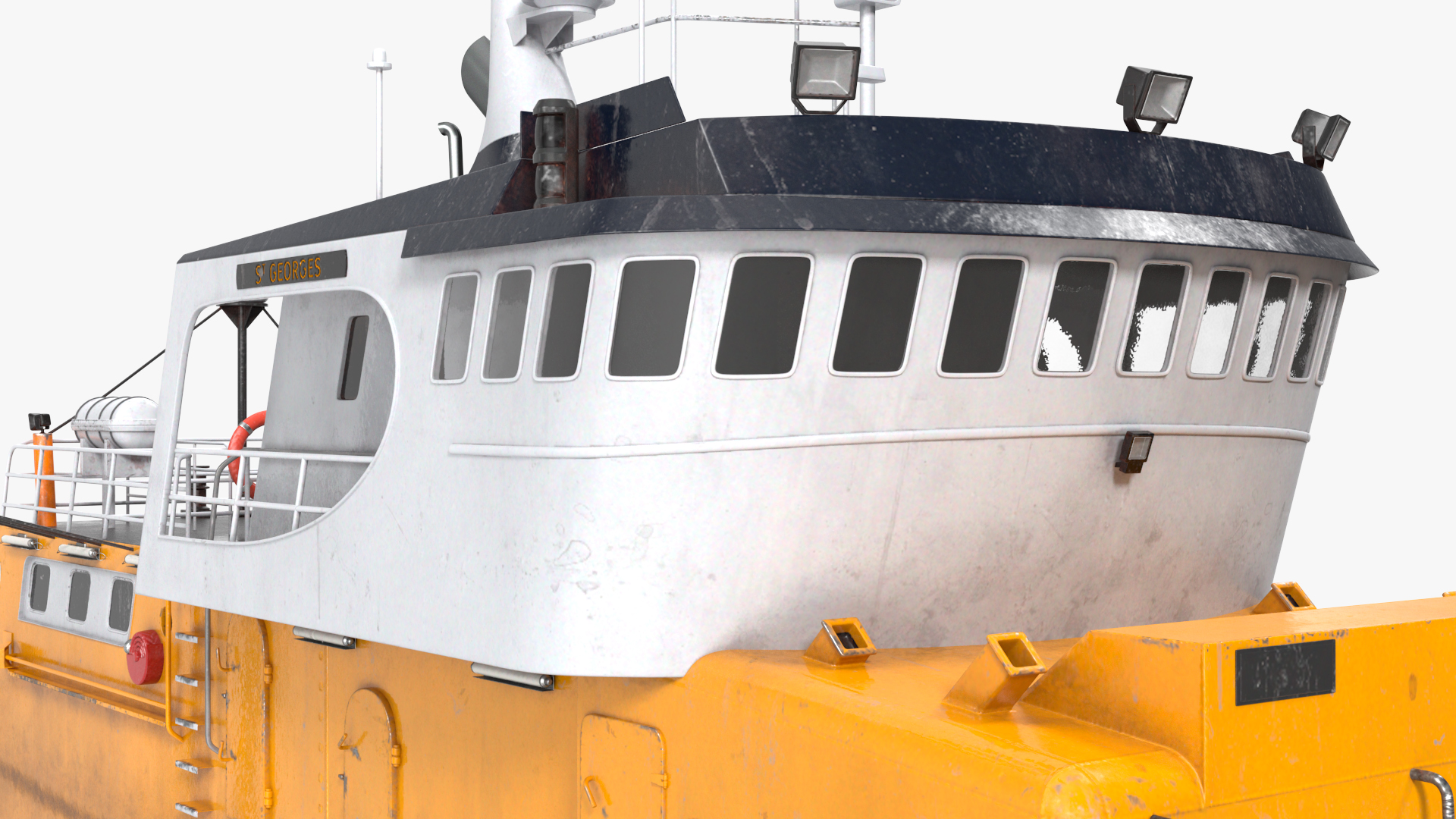 3D Fishing Boat Cabin model
