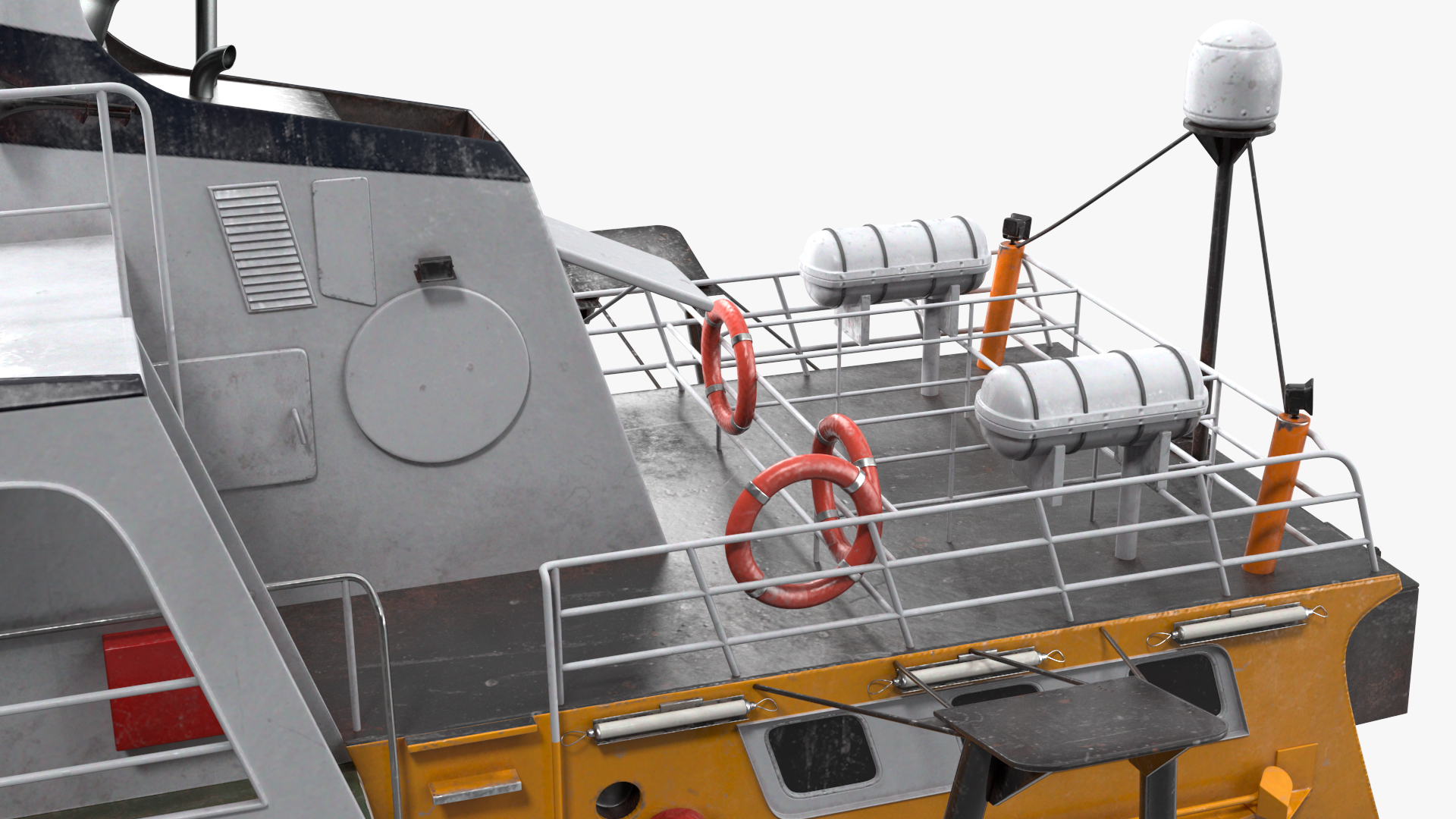 3D Fishing Boat Cabin model