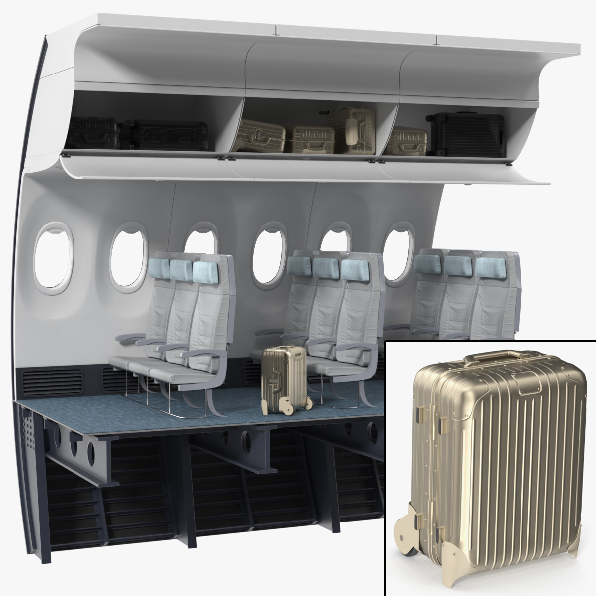 Passenger Aircraft Wall Section Module - Standard