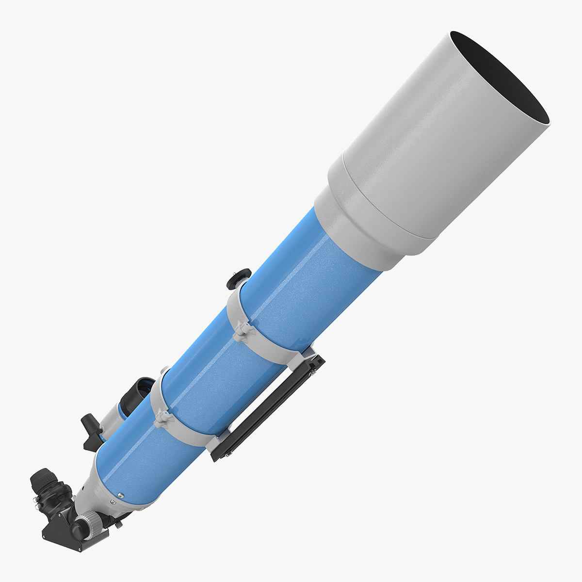Refractor Telescope Generic 3D Model, view 3