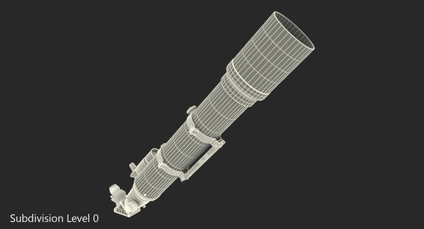 Refractor Telescope Generic 3D