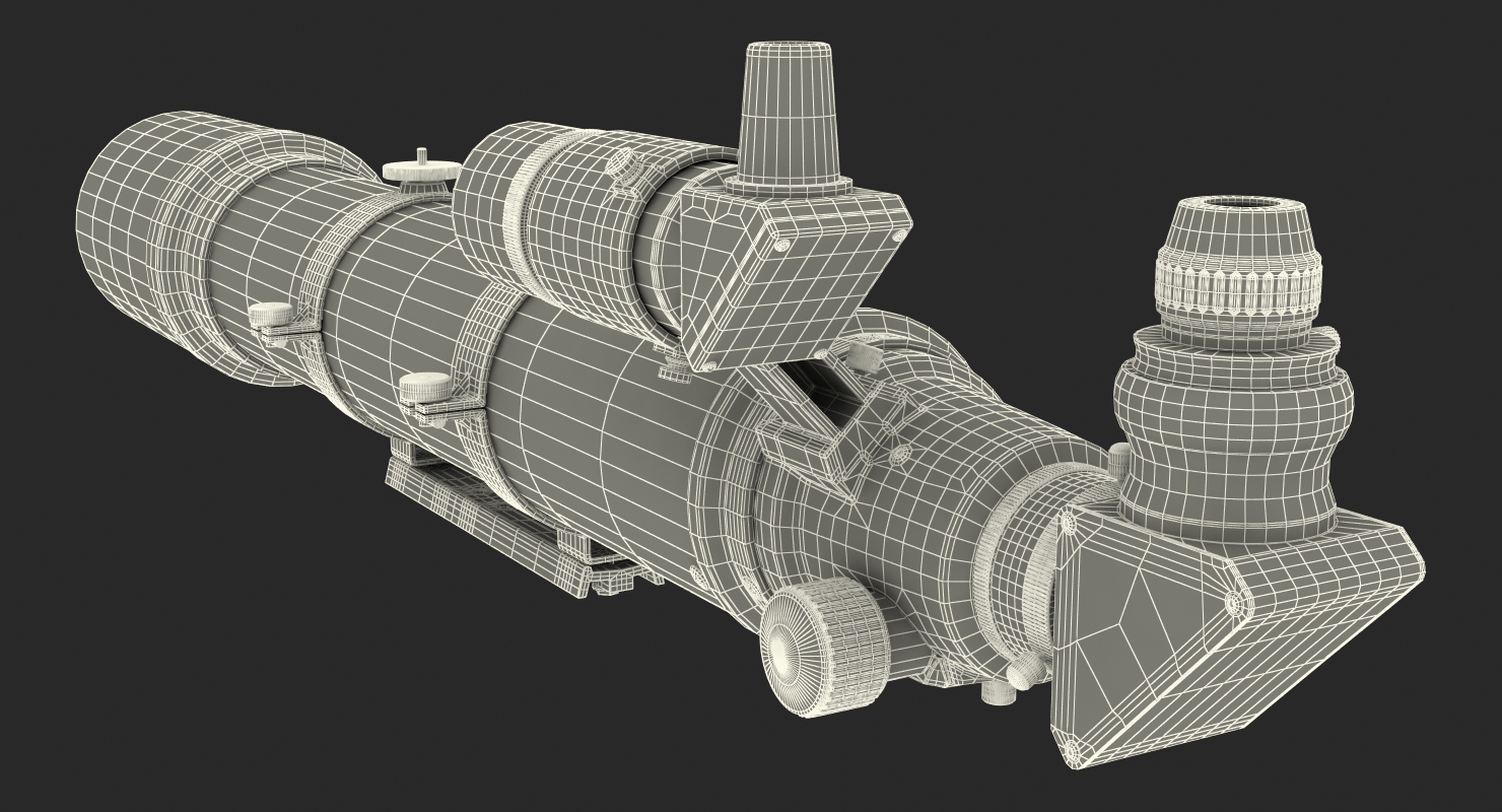 Refractor Telescope Generic 3D
