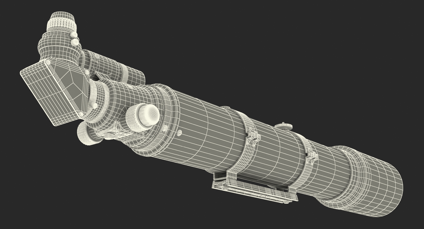 Refractor Telescope Generic 3D
