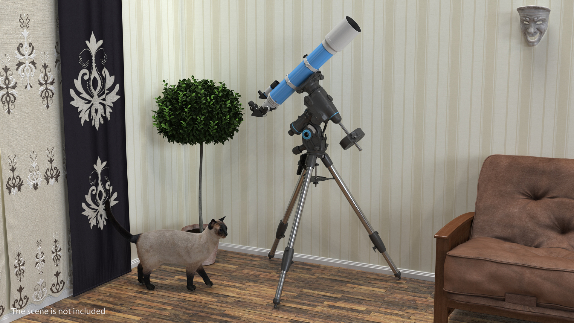 Refractor Telescope Generic 3D