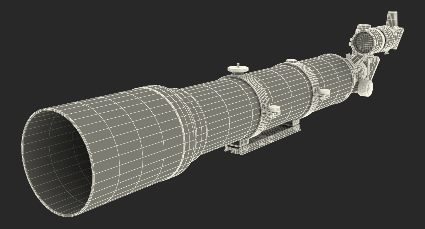Refractor Telescope Generic 3D