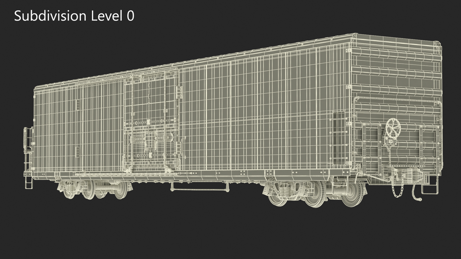 3D model Tropicana Refrigerated Boxcar Train
