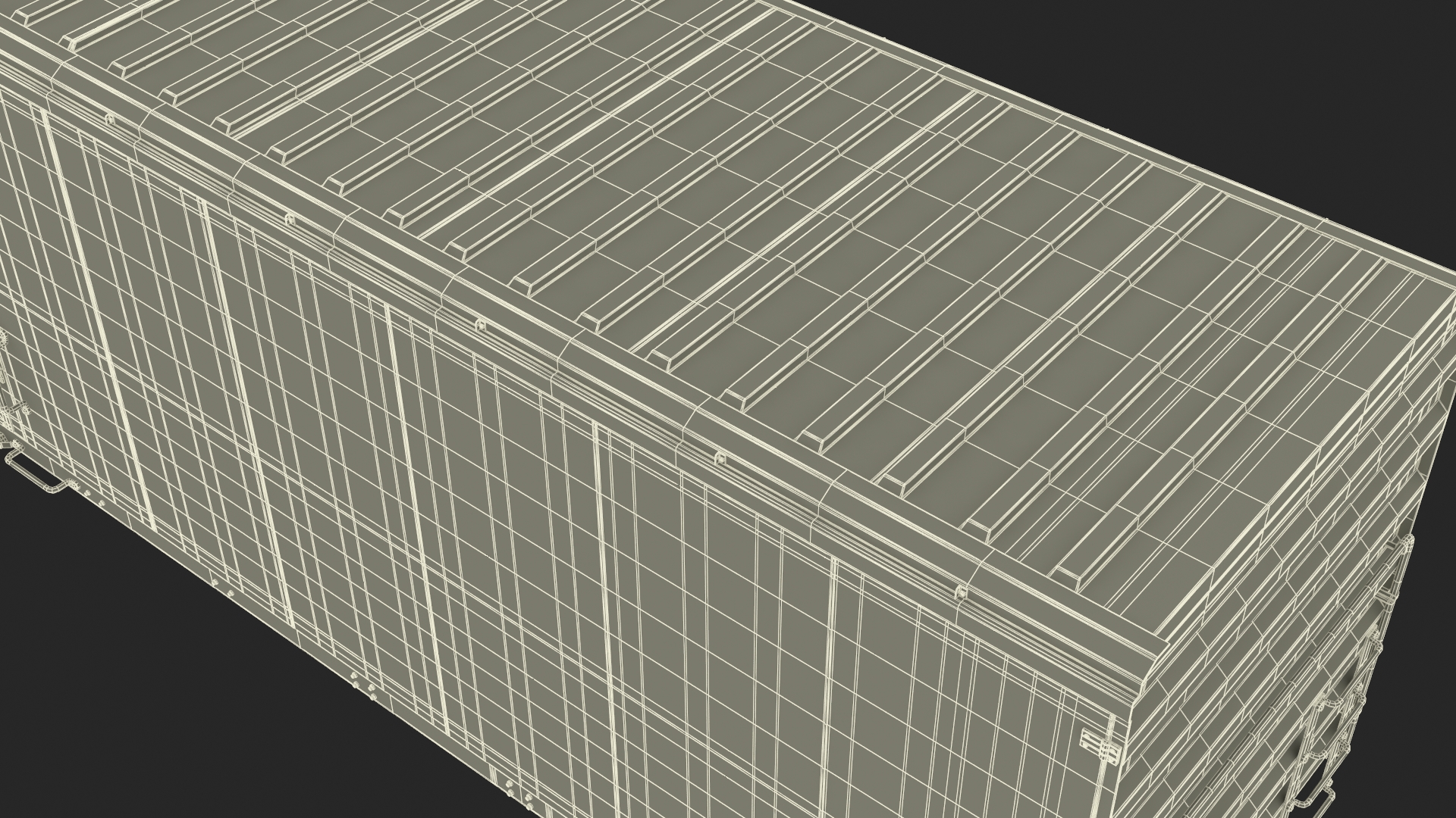 3D model Tropicana Refrigerated Boxcar Train