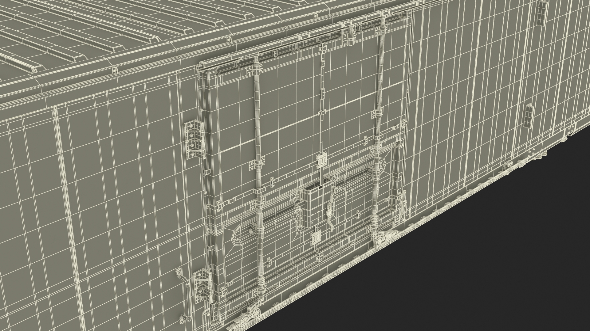 3D model Tropicana Refrigerated Boxcar Train