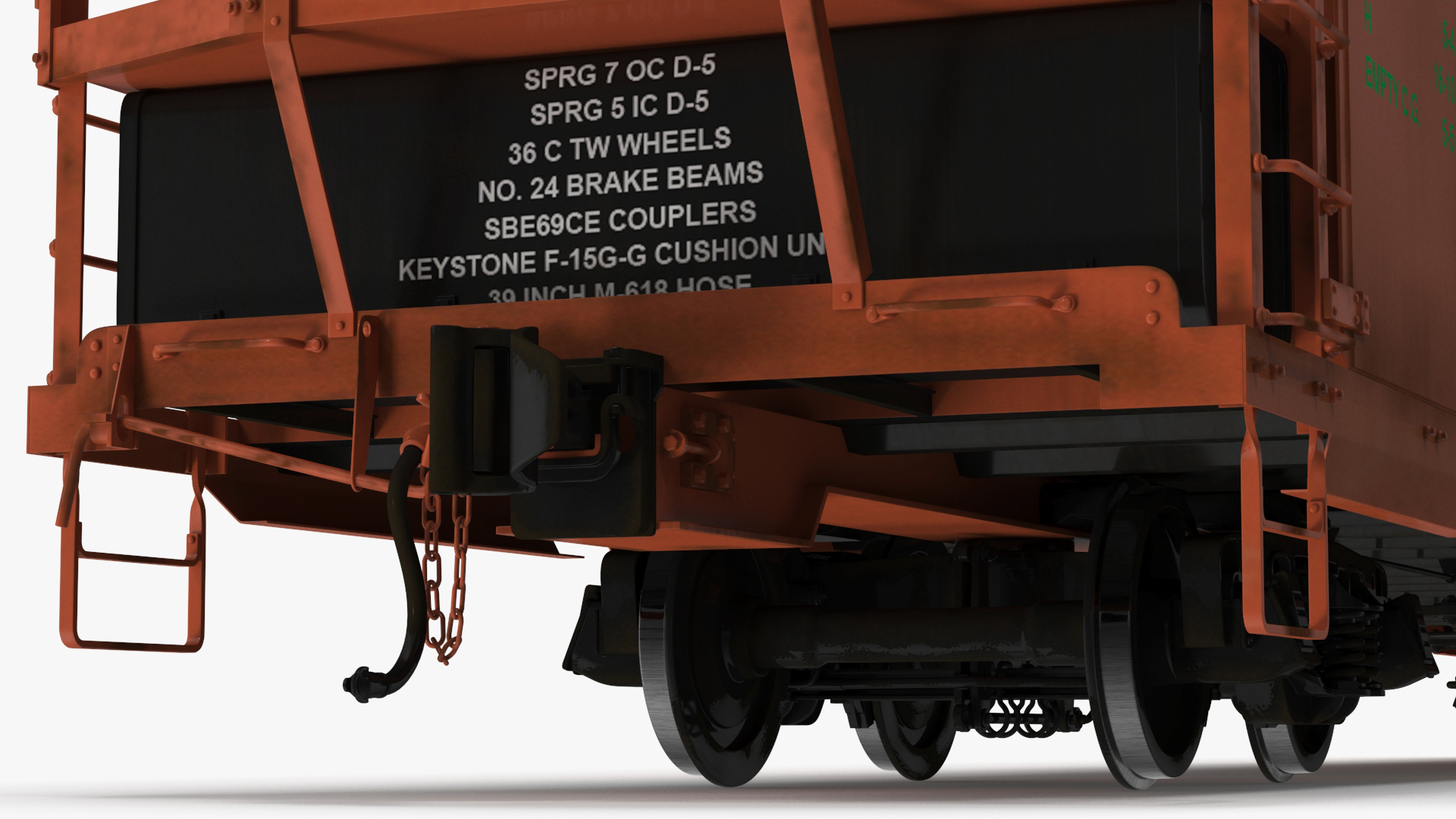 3D model Tropicana Refrigerated Boxcar Train