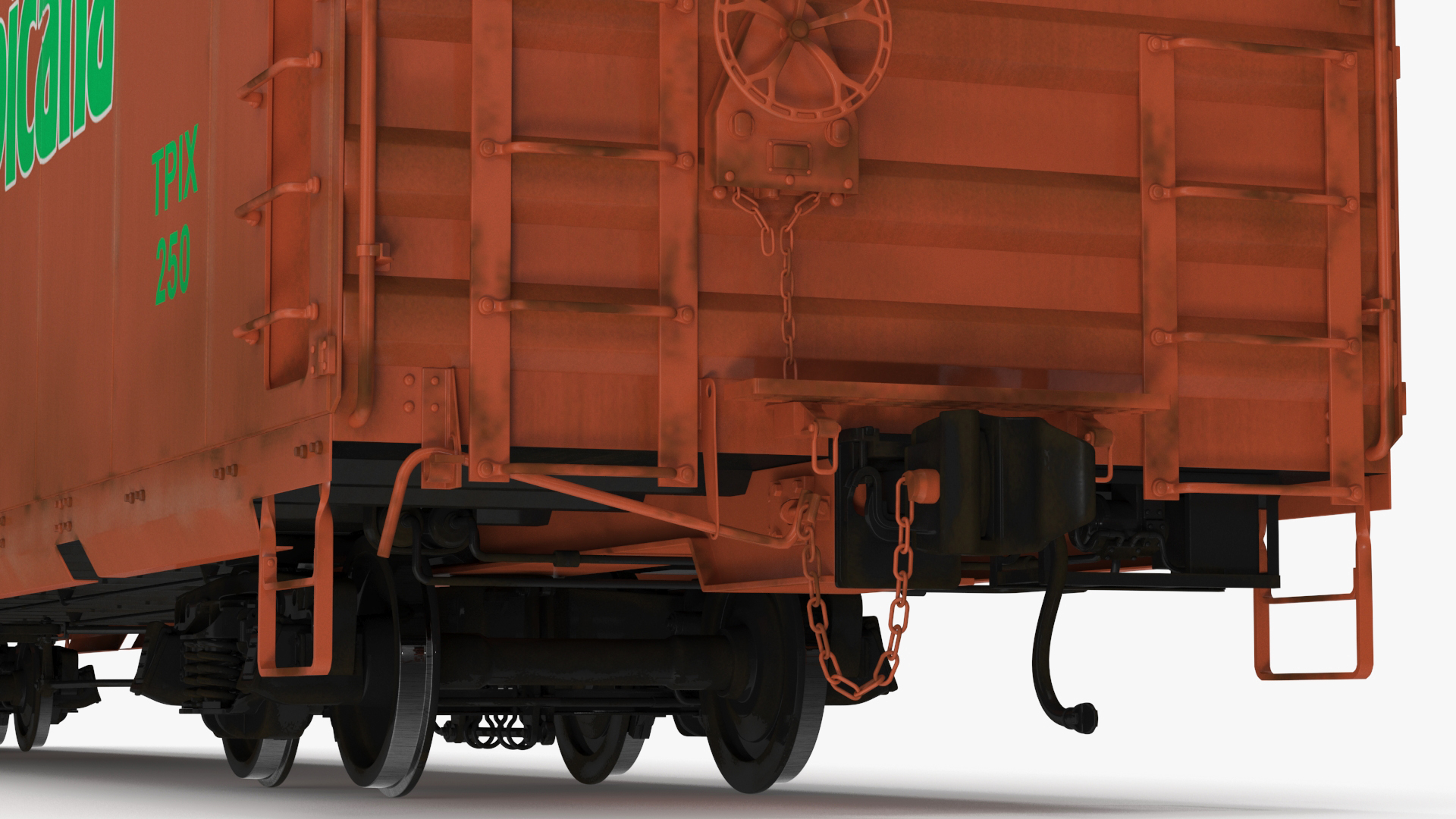 3D model Tropicana Refrigerated Boxcar Train