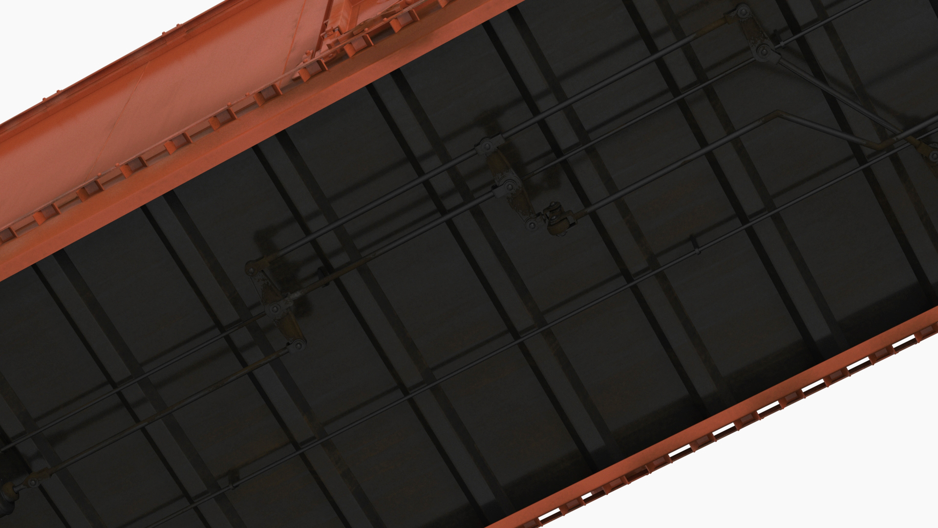 3D model Tropicana Refrigerated Boxcar Train