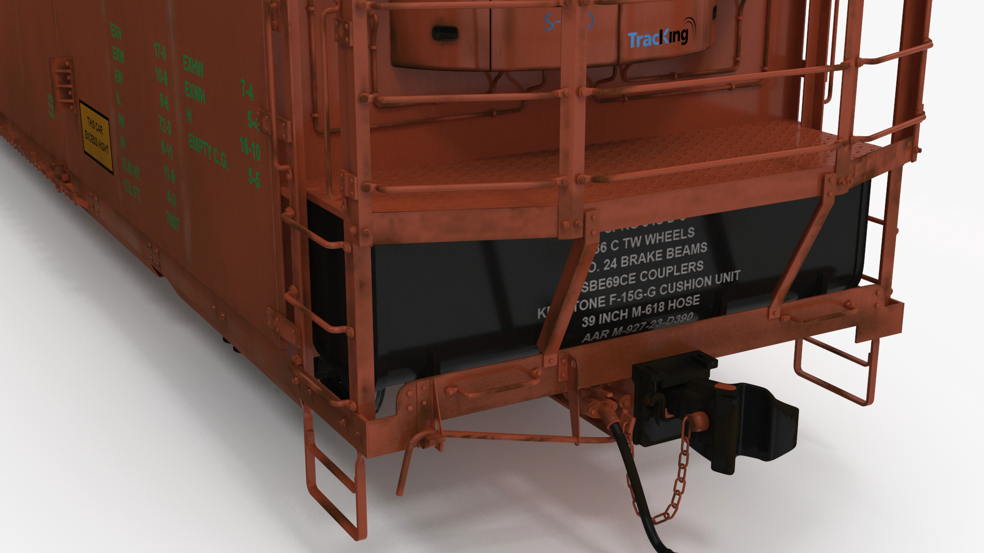 3D model Tropicana Refrigerated Boxcar Train