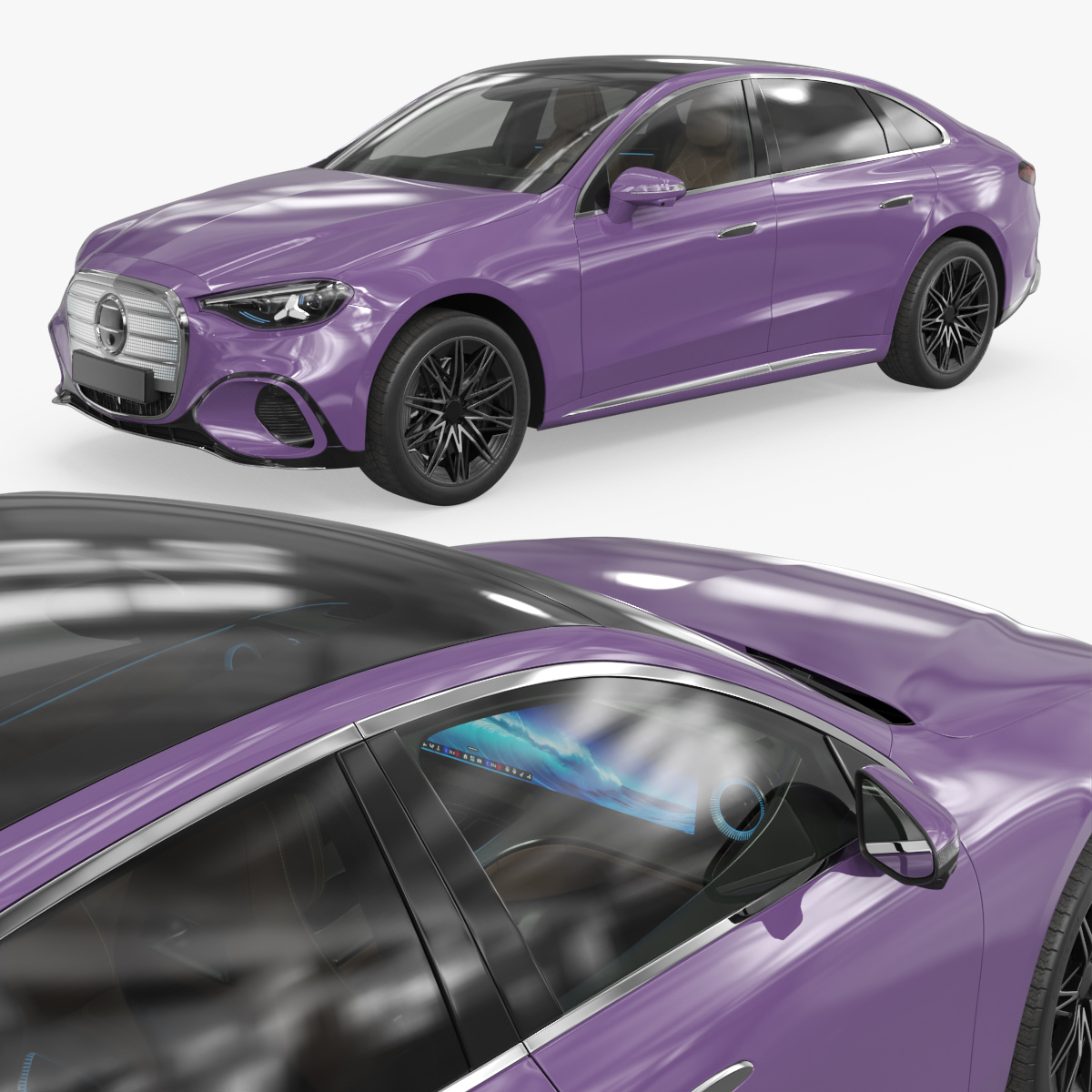 Electric Fastback - Purple · Simplified
