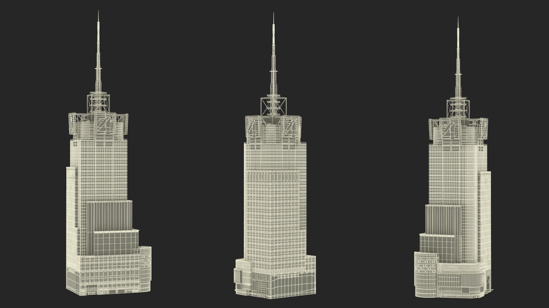 Modern Skyscraper Conde Nast Building 3D