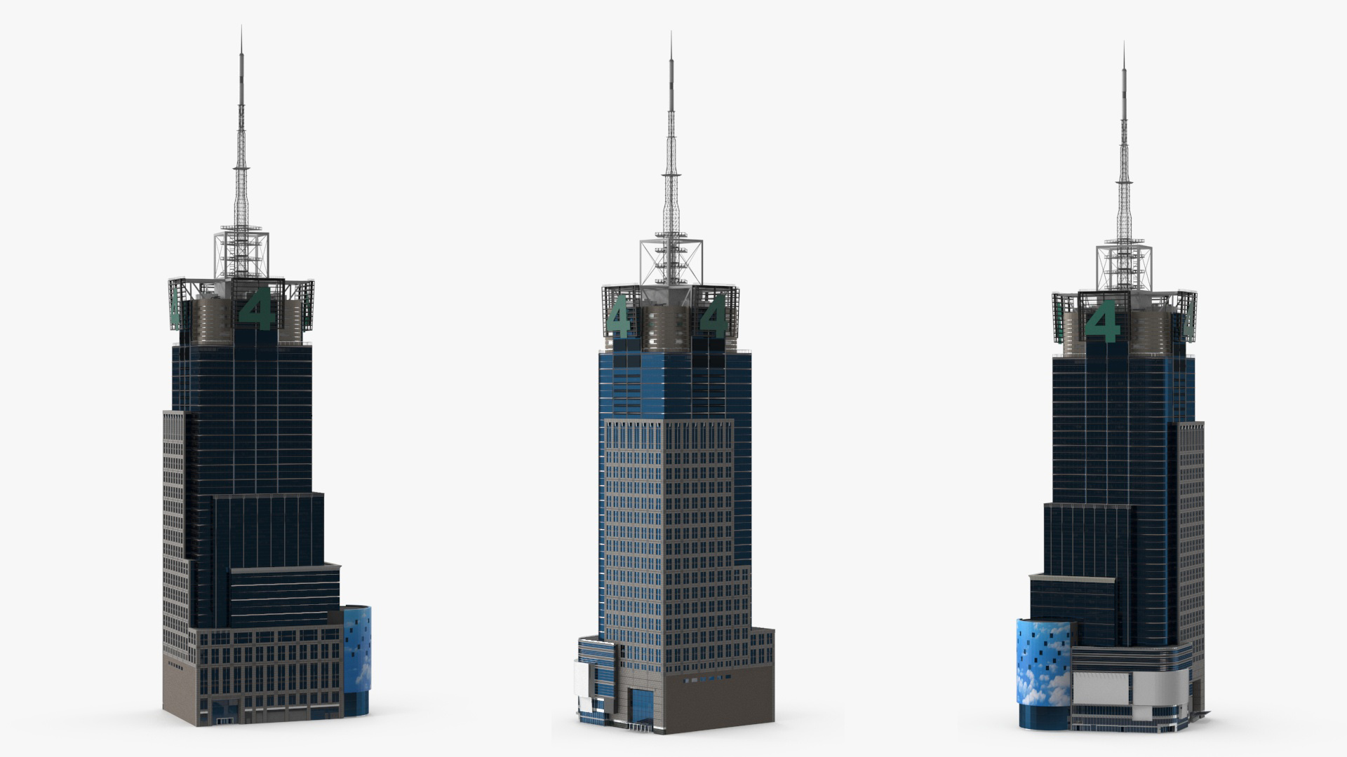 Modern Skyscraper Conde Nast Building 3D