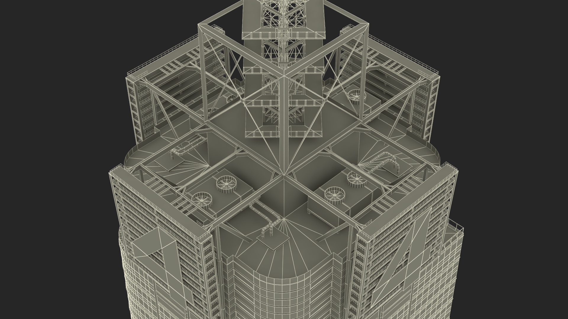 Modern Skyscraper Conde Nast Building 3D