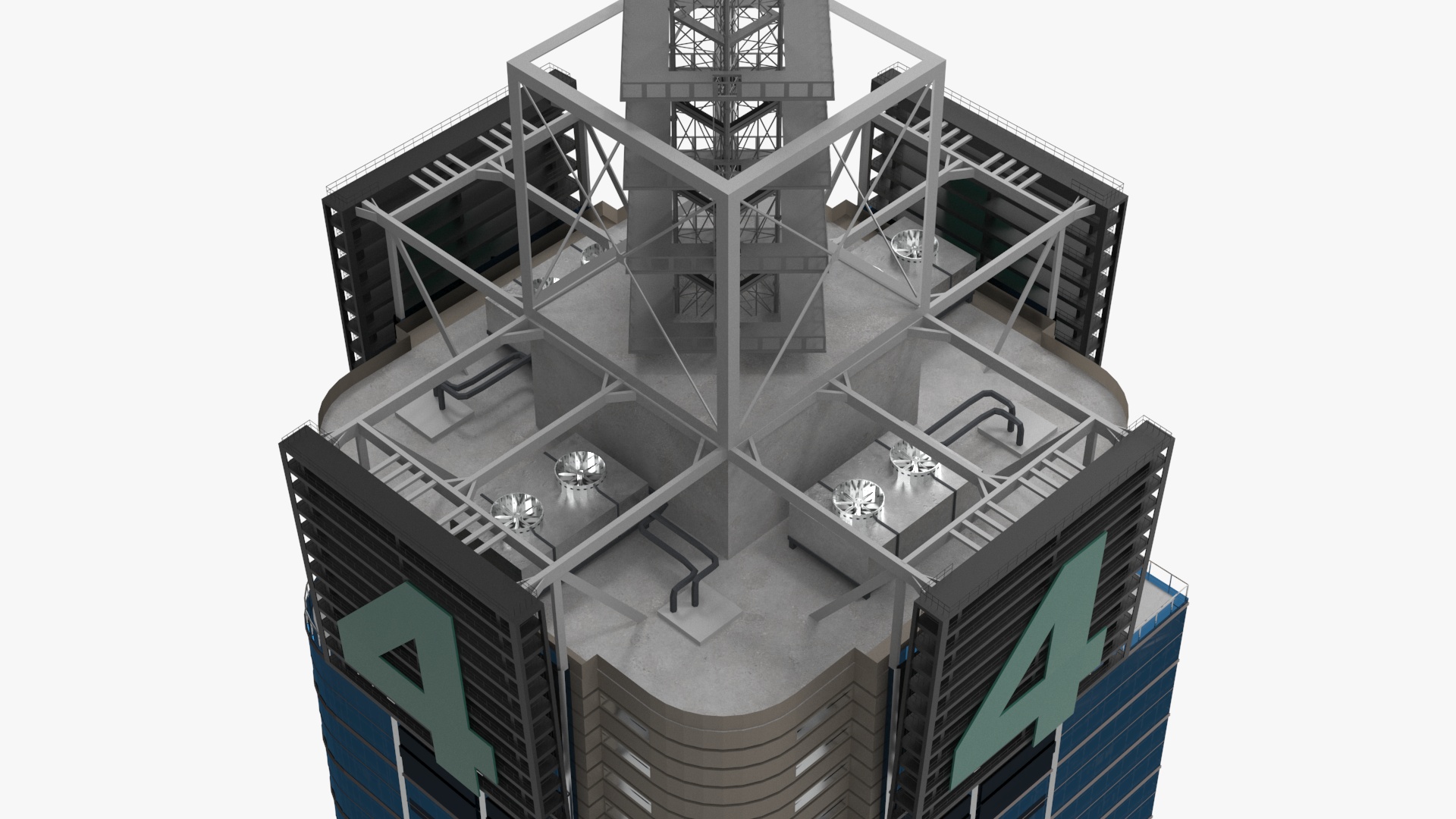 Modern Skyscraper Conde Nast Building 3D