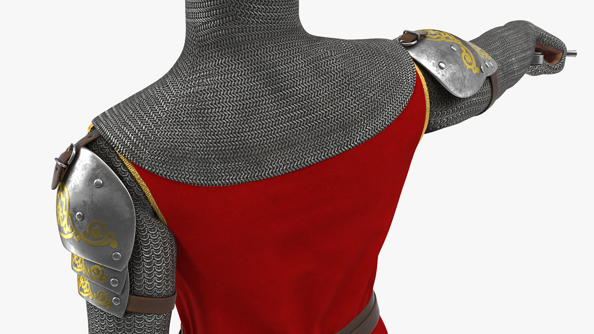 3D Crusader Knight King with Sword