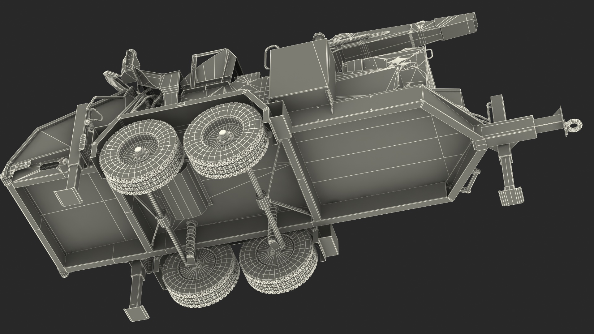 Towed Wood Chipper Vermeer BC2100XL New 3D model