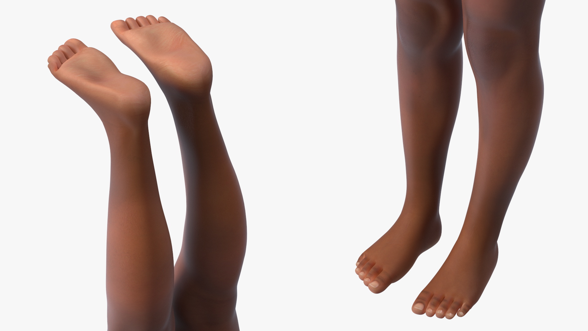 Black Girl Child Swimsuit Inflatable Circle Rigged for Maya 3D model